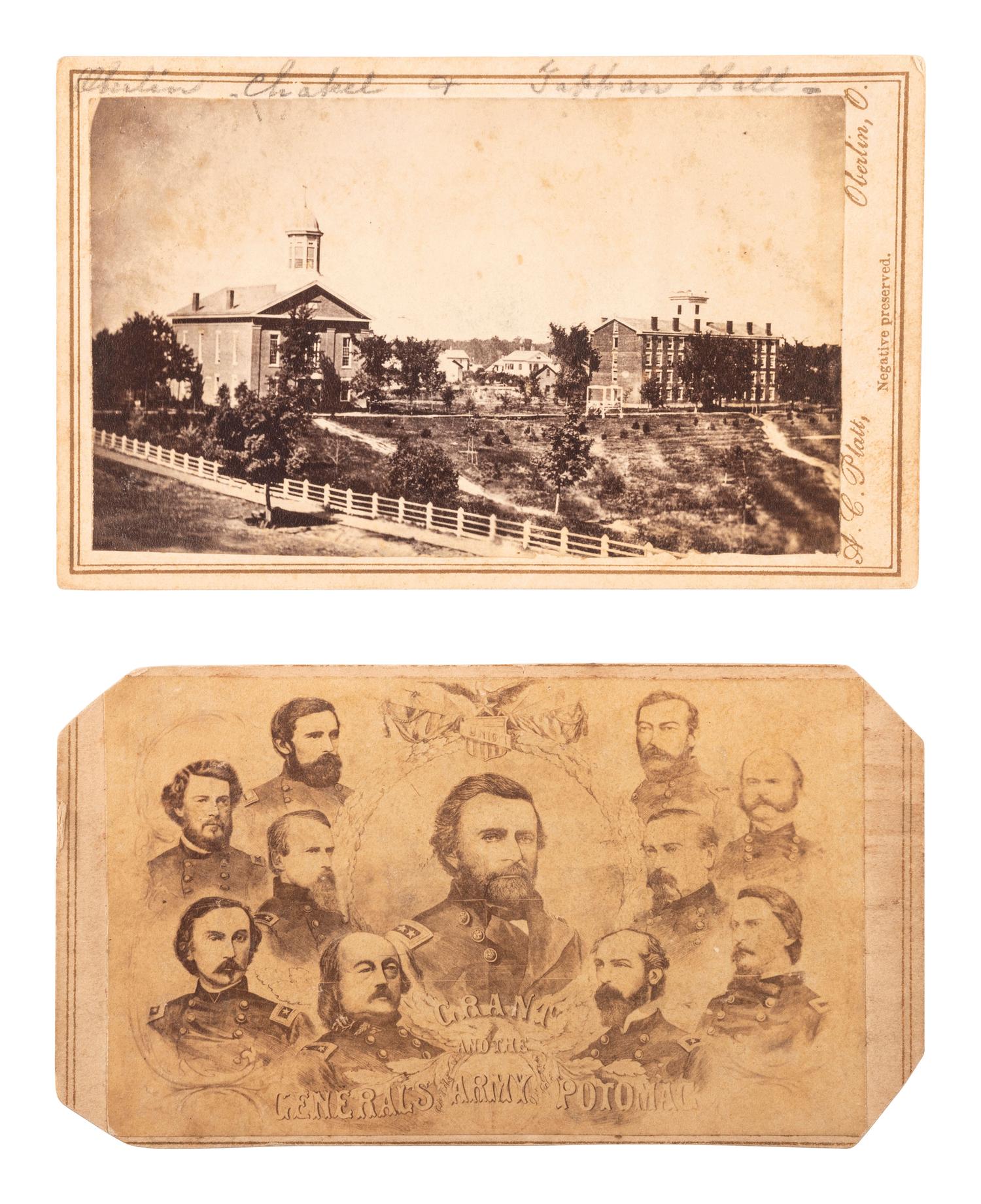 [CIVIL WAR]. A group of 26 CDVs, including portraits featuring soldiers from the 7th Ohio Volunteer Infantry Regiment.