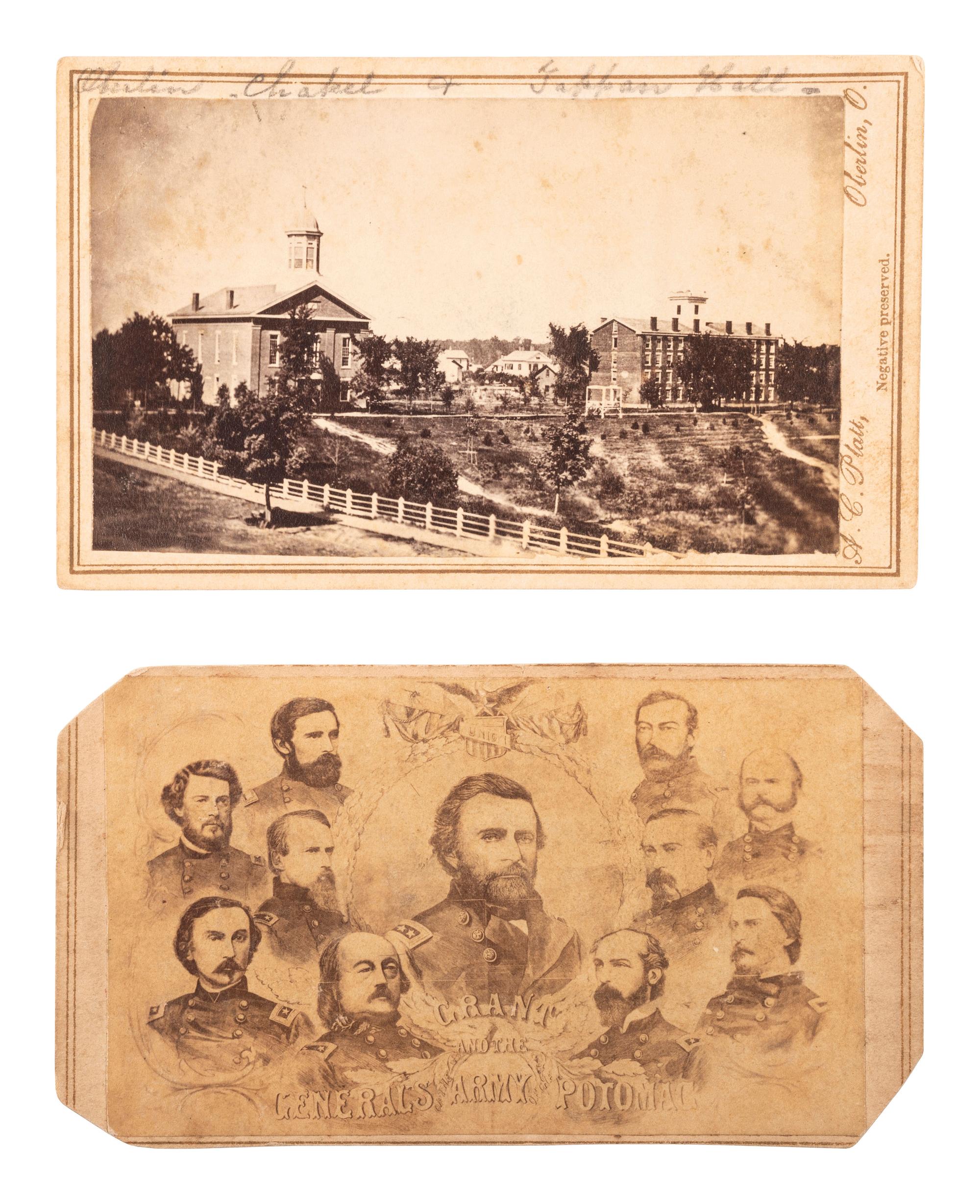 [CIVIL WAR]. A group of 26 CDVs, including portraits featuring soldiers from the 7th Ohio Volunteer Infantry Regiment.