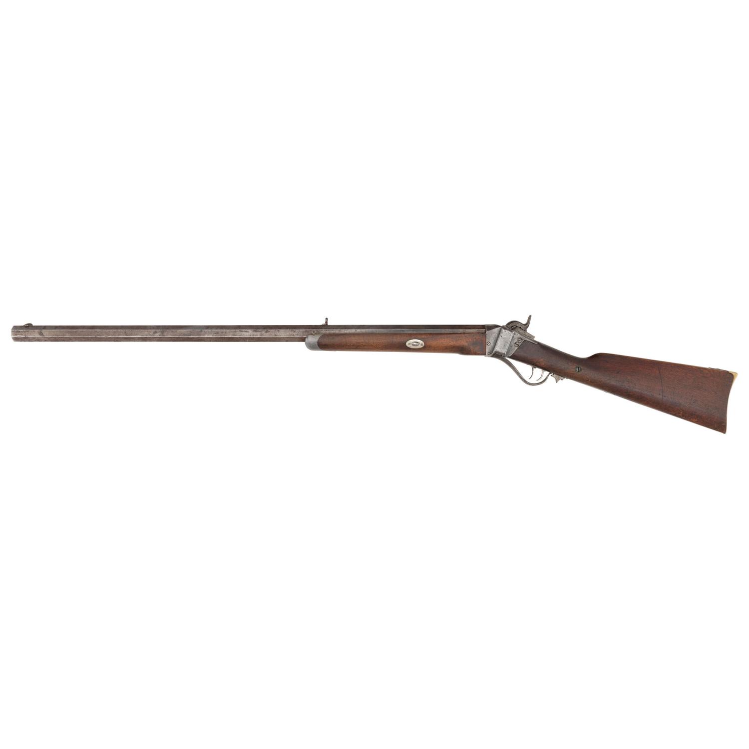 Heavy Barrel Sharps Model 1852 Sporting RIfle marked David Ridenour