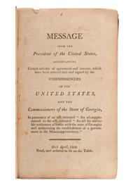 [POLITICS IN AMERICA]. A group of 18th century Congressional publications, comprising: