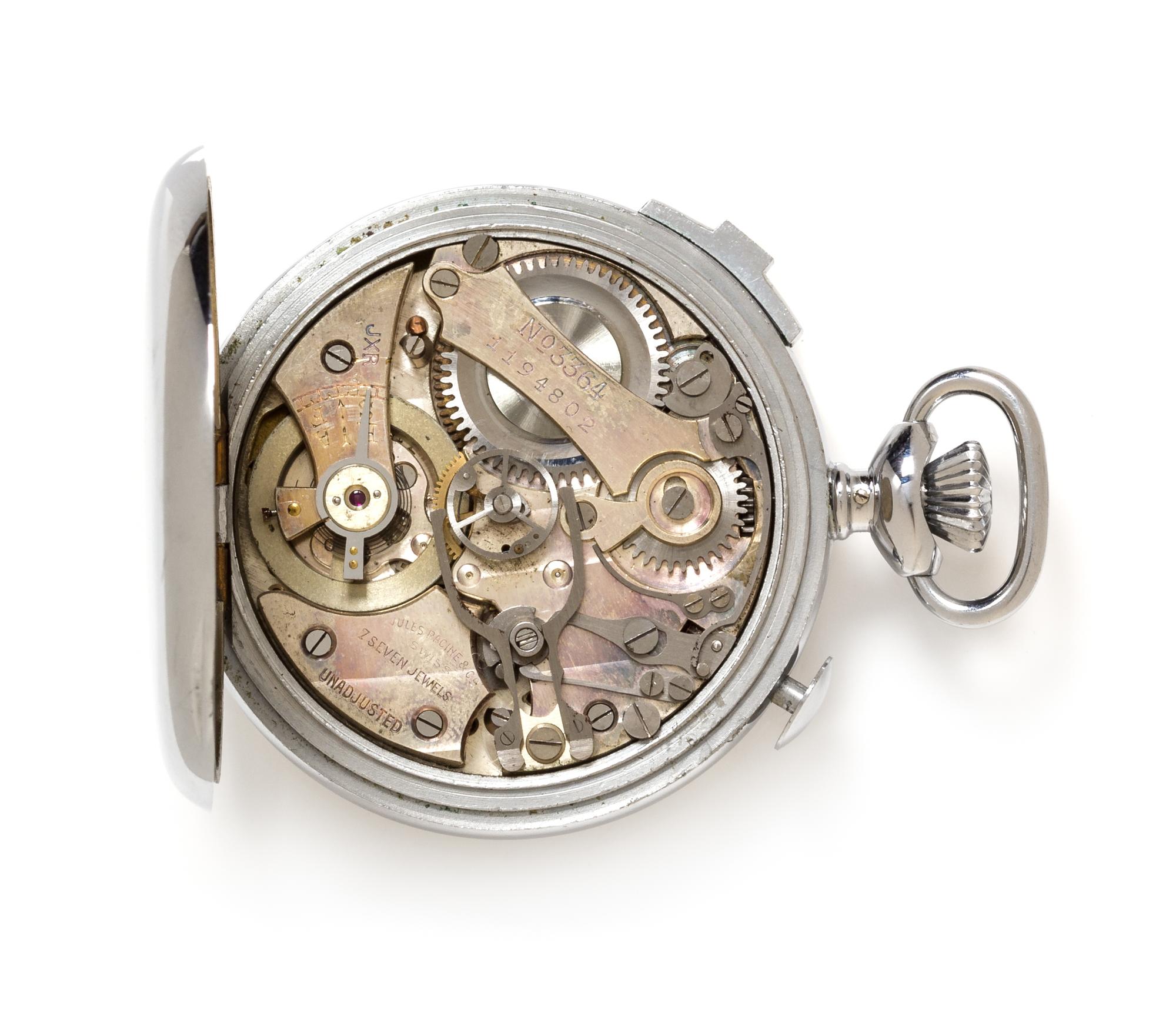 A Collection of Metal Stop Watches, Gallet, 111.60 dwts.