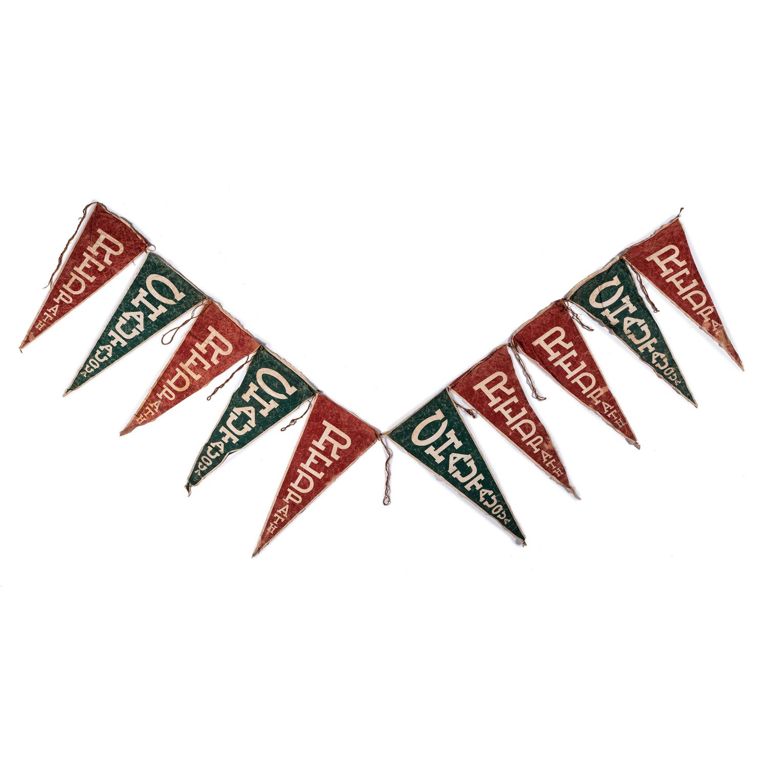 [AMERICANA]. Redpath Chautauqua pennant string, early 20th century.