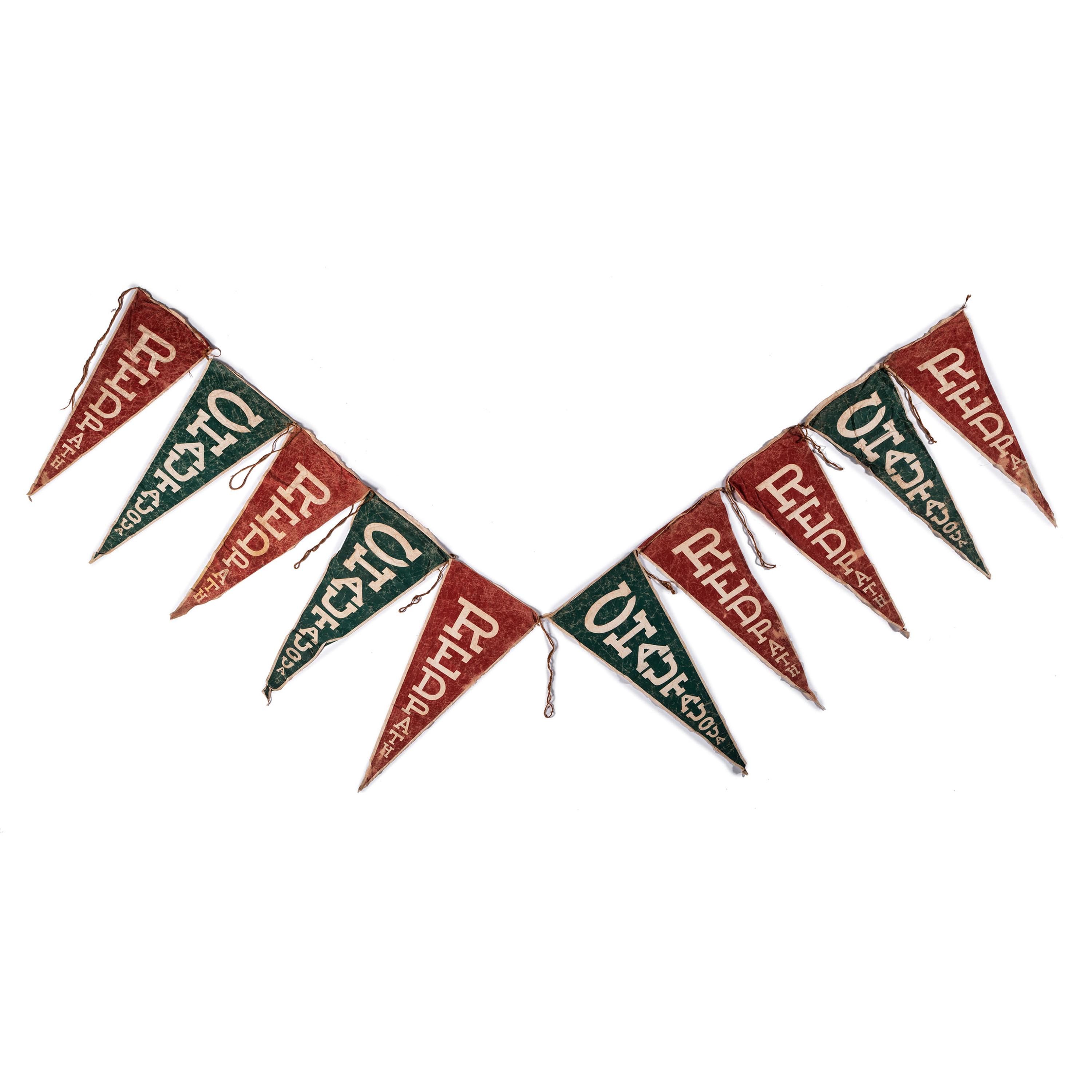 [AMERICANA]. Redpath Chautauqua pennant string, early 20th century.