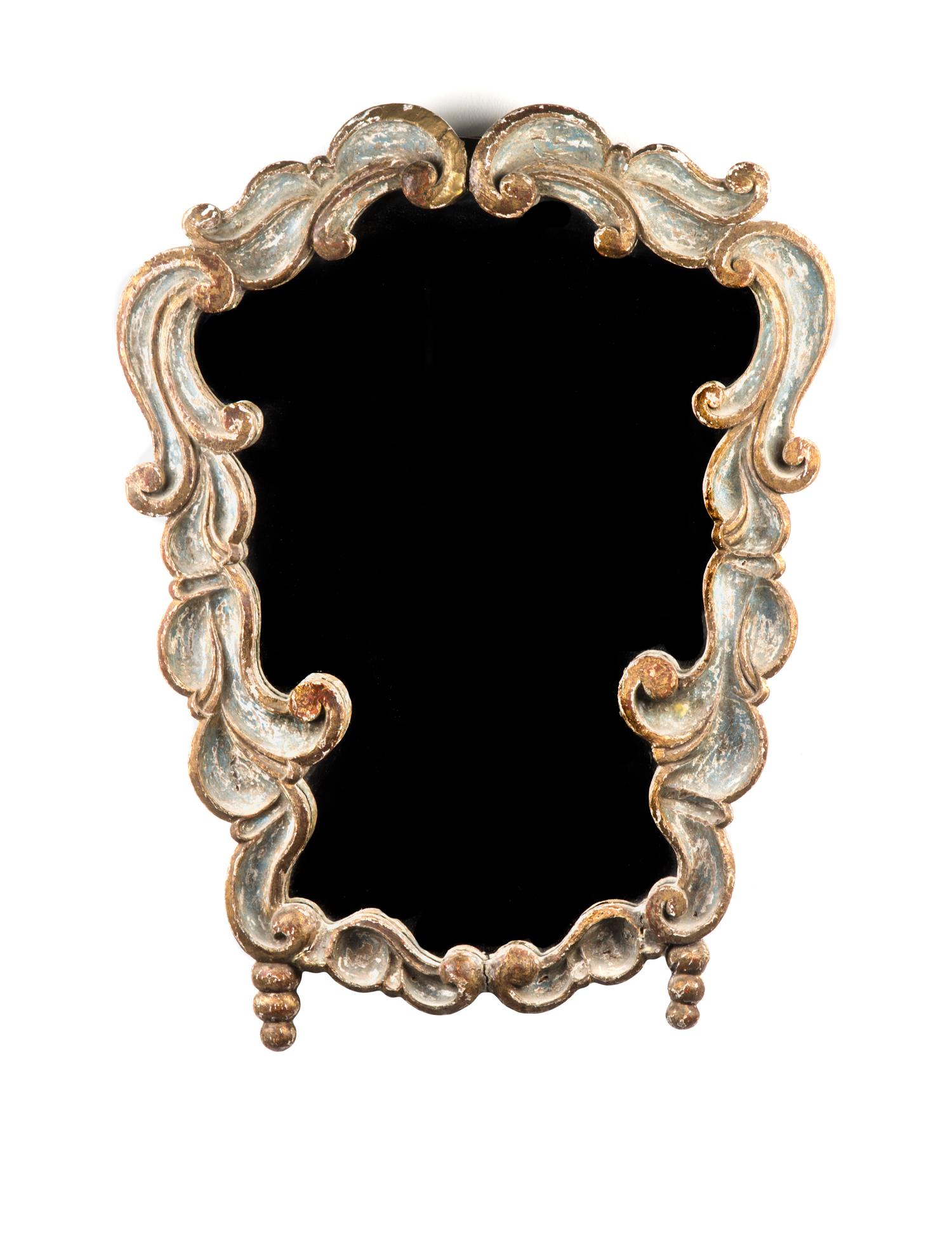 A Venetian Painted Mirror, 19TH/19TH CENTURY, Height 29 x width 22 inches. — 18TH/19TH CENTURY,