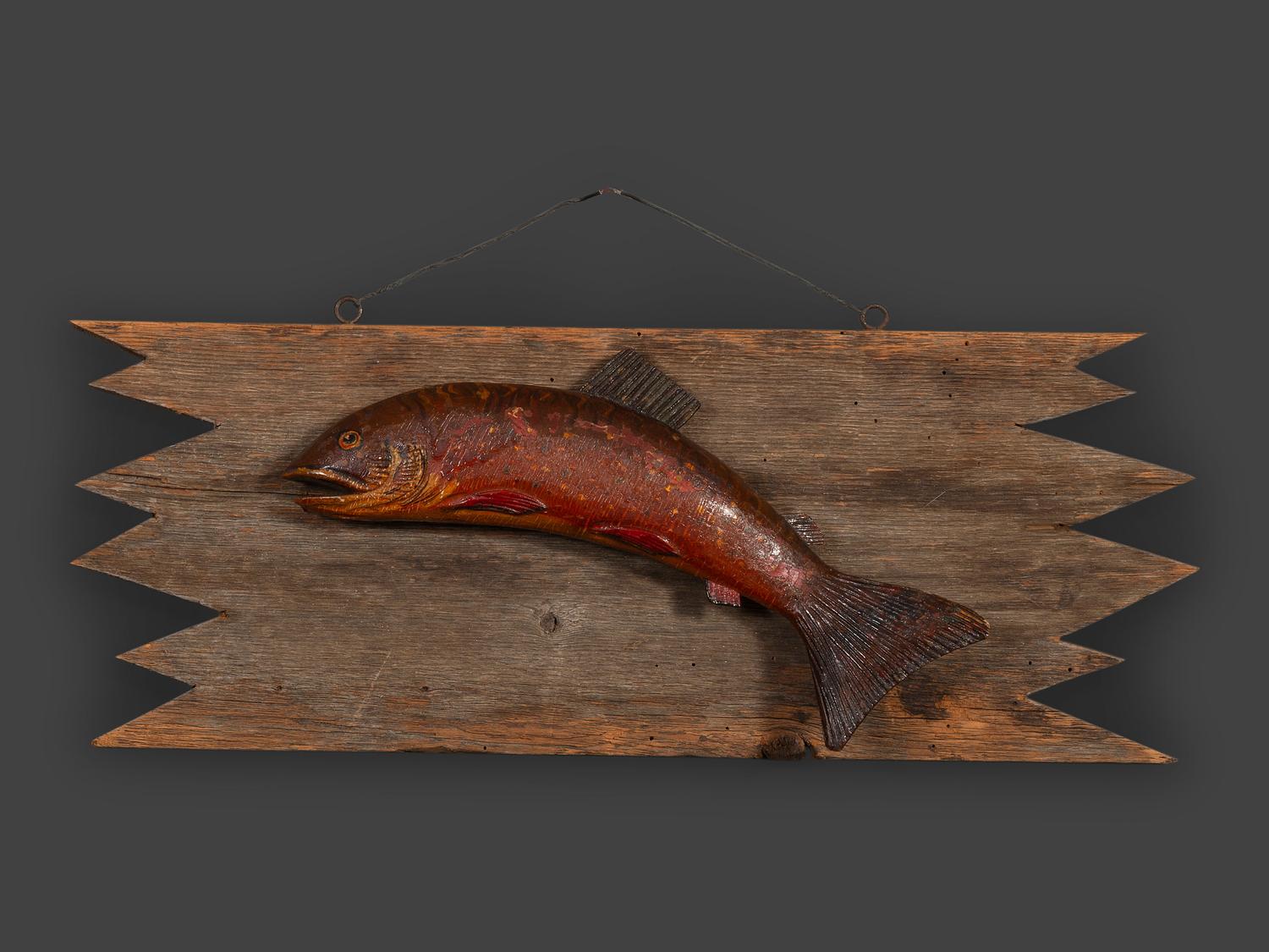 Three Mounted Fish Trophies