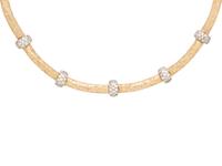 BICOLOR GOLD AND DIAMOND NECKLACE