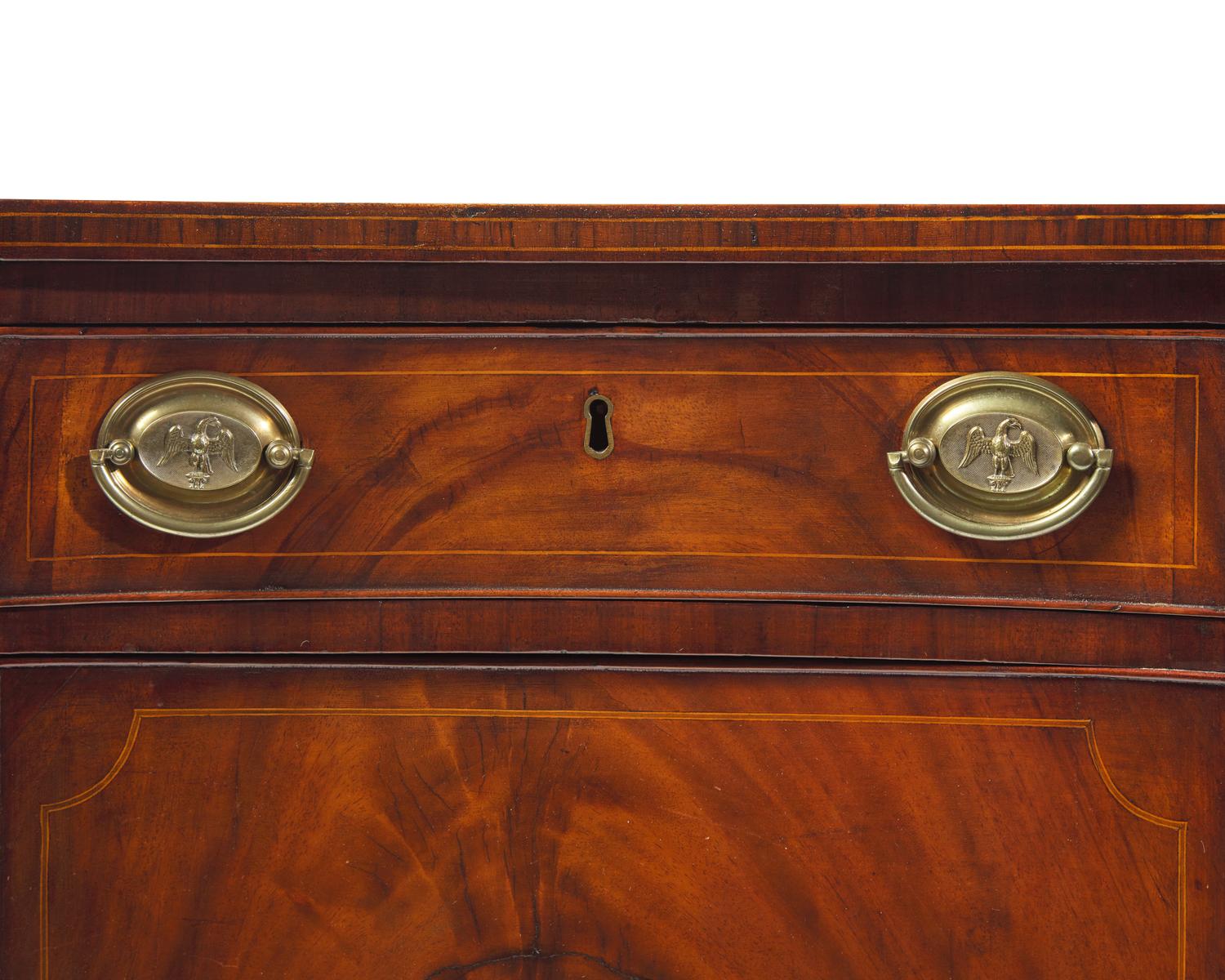 A Federal Inlaid Mahogany Sideboard