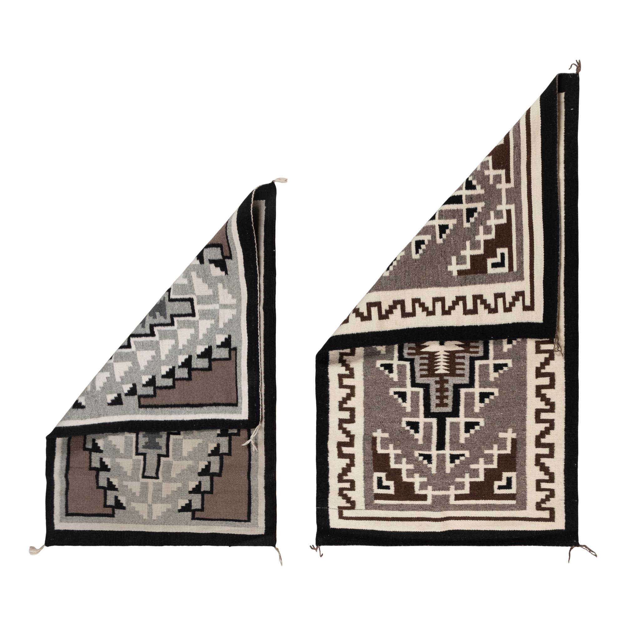 Navajo Two Grey Hills Weavings [Rugs]