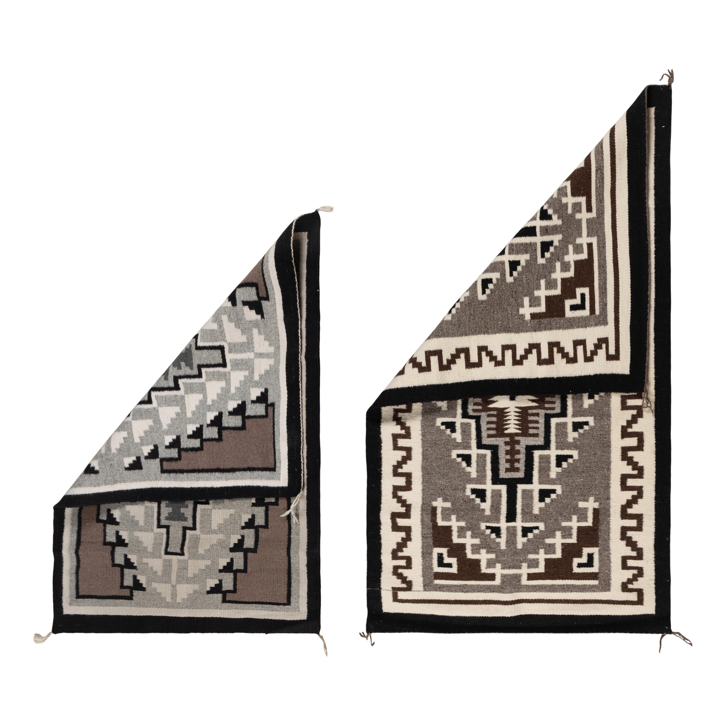 Navajo Two Grey Hills Weavings [Rugs]