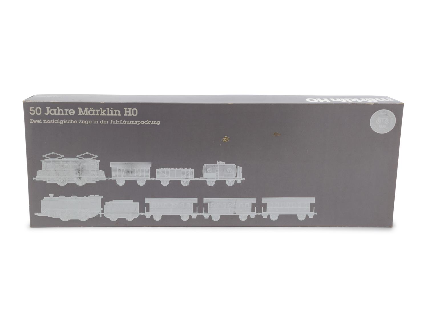 A Factory Boxed Marklin: 50th Anniversary Polychrome HO-Gauge Commemorative Set