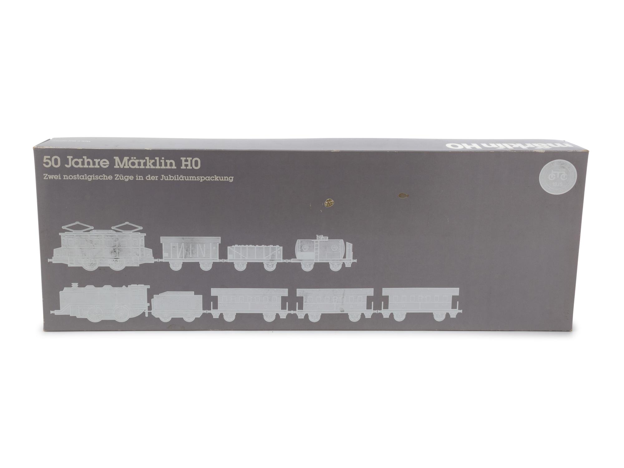 A Factory Boxed Marklin: 50th Anniversary Polychrome HO-Gauge Commemorative Set