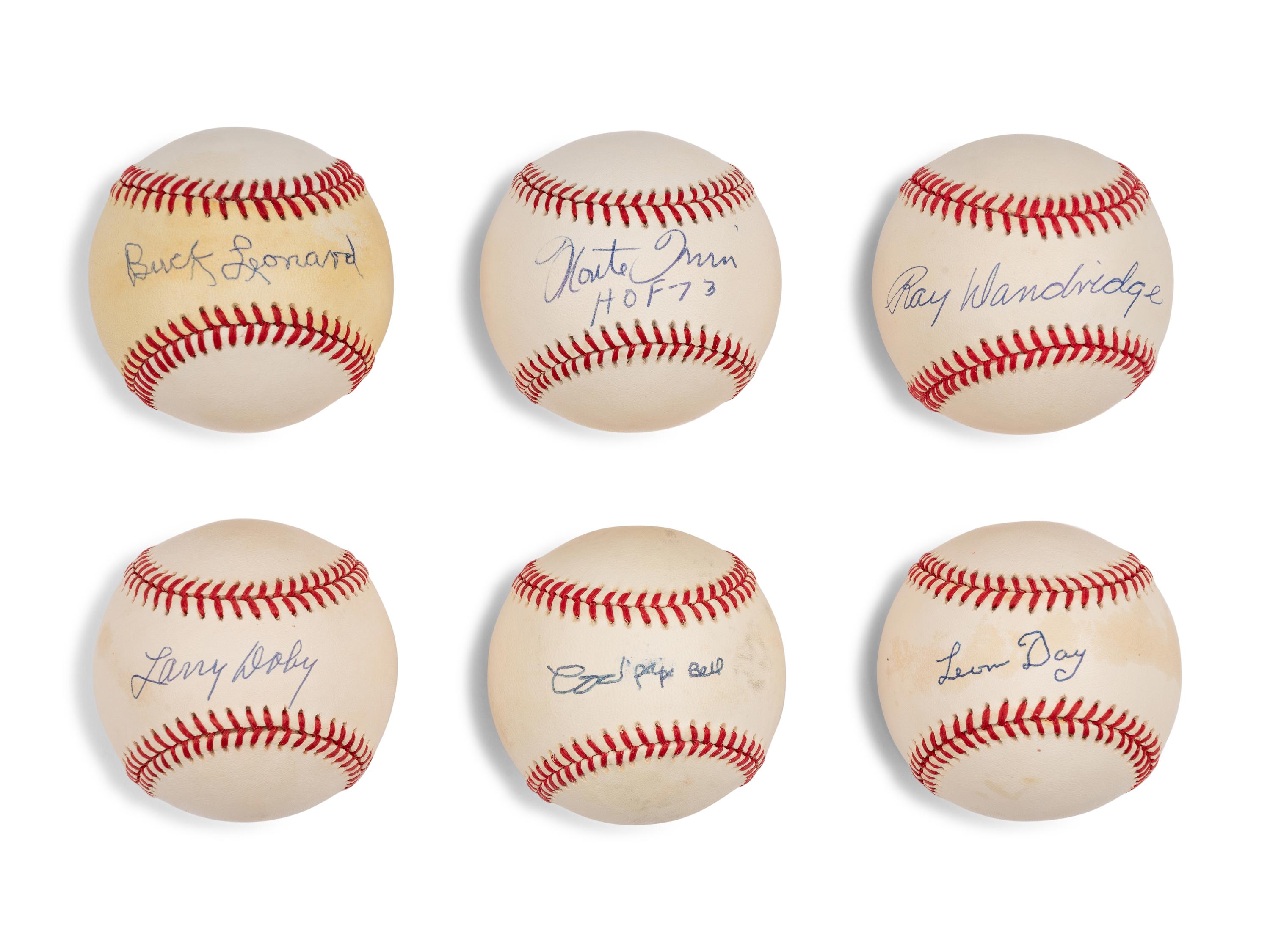 A Group of Negro League Legends Signed Autograph Baseballs