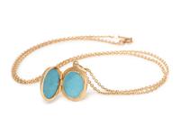 TIFFANY & CO., YELLOW GOLD LOCKET NECKLACE