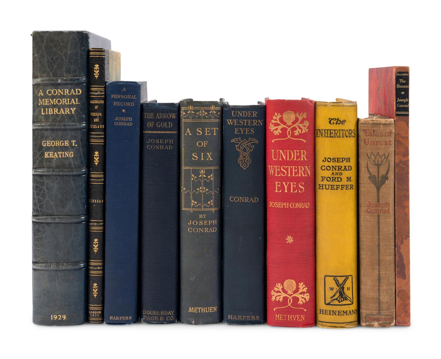 [CONRAD, Joseph (1857-1924)]. A group of 11 works, MOST FIRST EDITIONS, including: