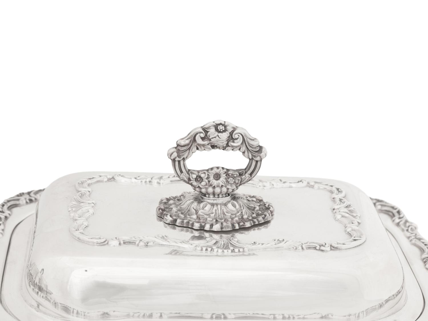 Two Silver-Plate Covered Vegetable Dishes