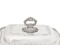 Two Silver-Plate Covered Vegetable Dishes