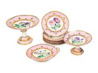 An English Porcelain Dessert Service