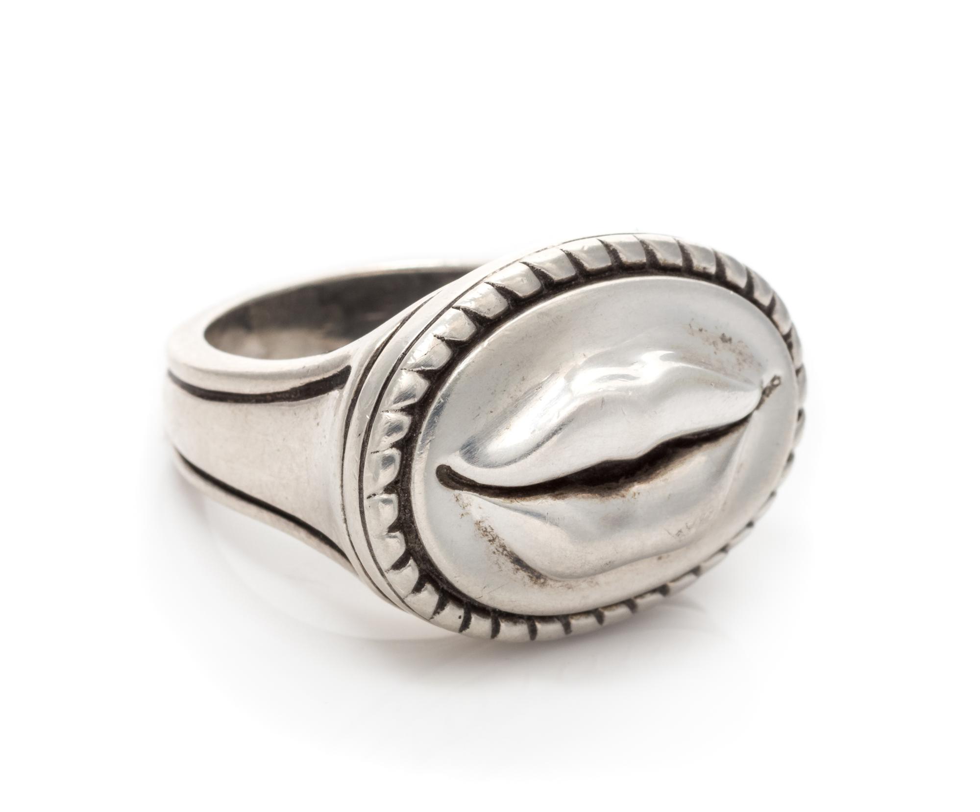 A Sterling Silver 'Hot Lips' Ring, Kieselstein-Cord, Circa 1996, 9.70 dwts.