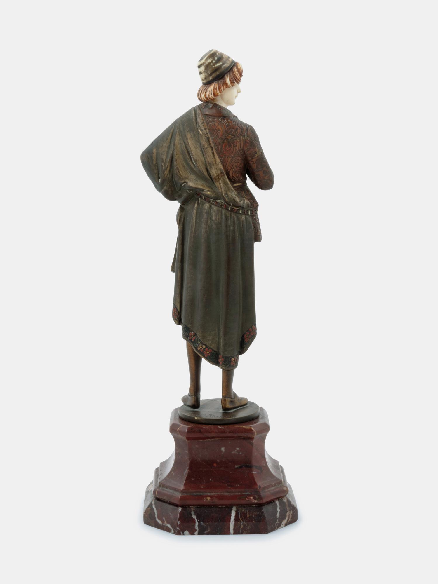 Figural Sculpture of a Man in Renaissance Costume