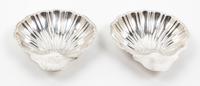 A Pair of American Silver Bowls, , each of shell form