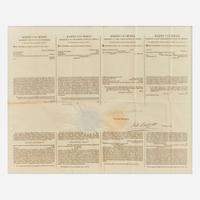 [Presidential] Van Buren, Martin Signed Ship's Passport