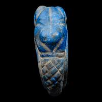 An Egyptian Lapis Lazuli Frog Ring
