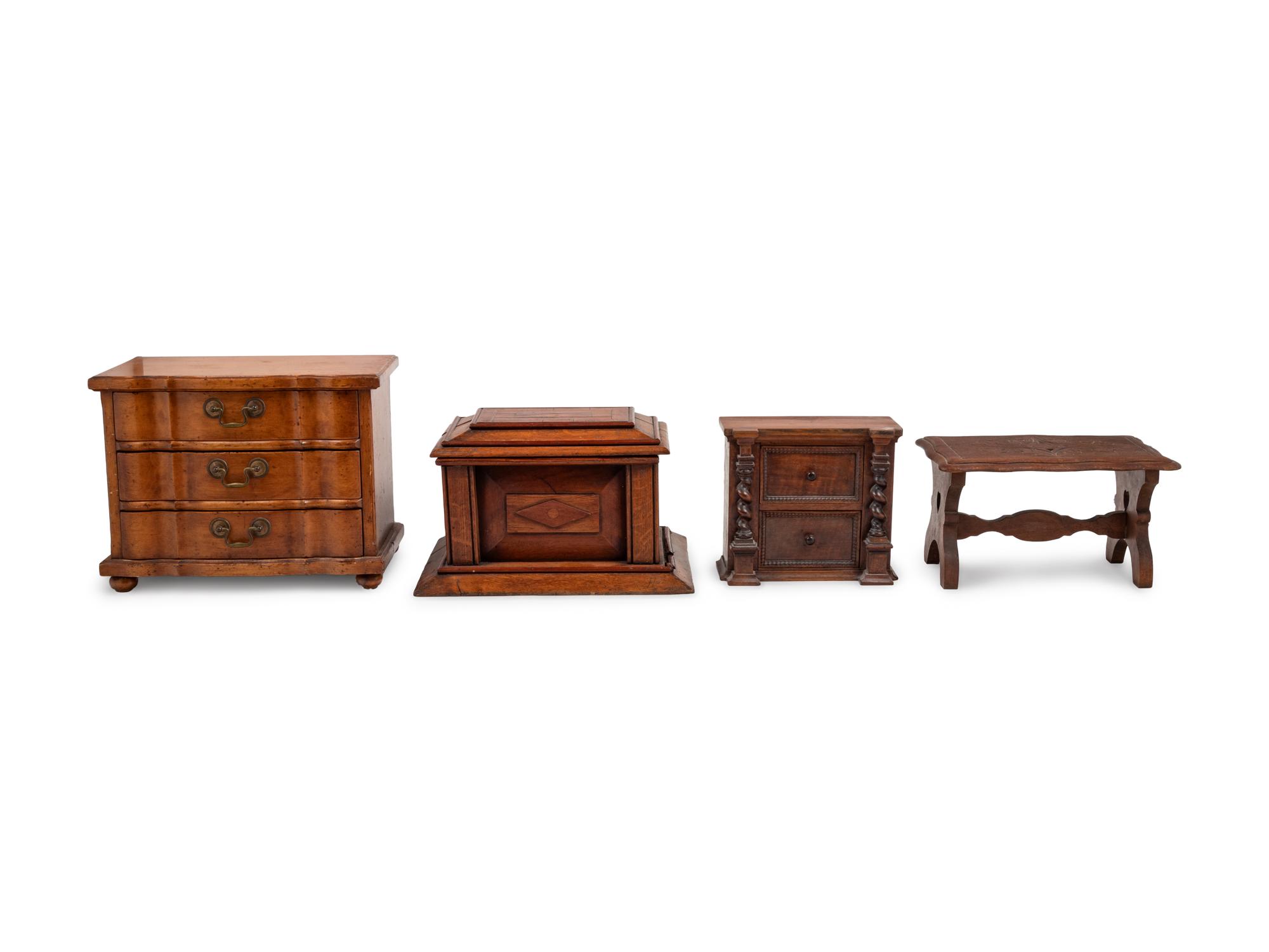 Two Continental Diminutive Chests