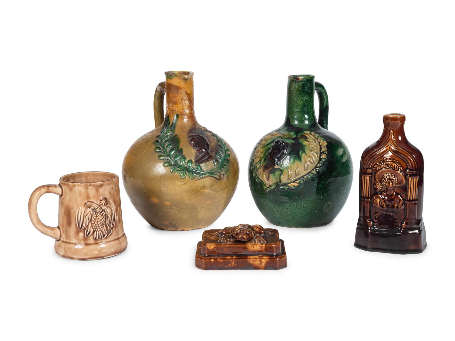 Three Rockingham Glaze Articles