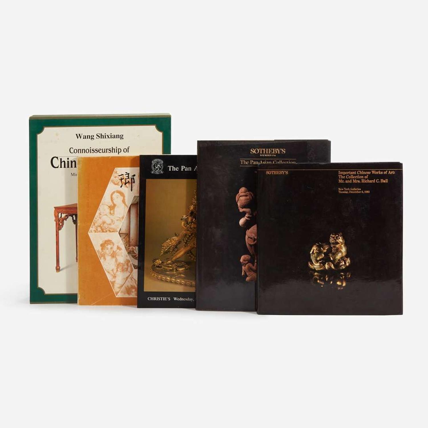 A group of four Asian Art catalogues and two books