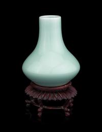 A Chinese Celadon Glazed Porcelain Vase