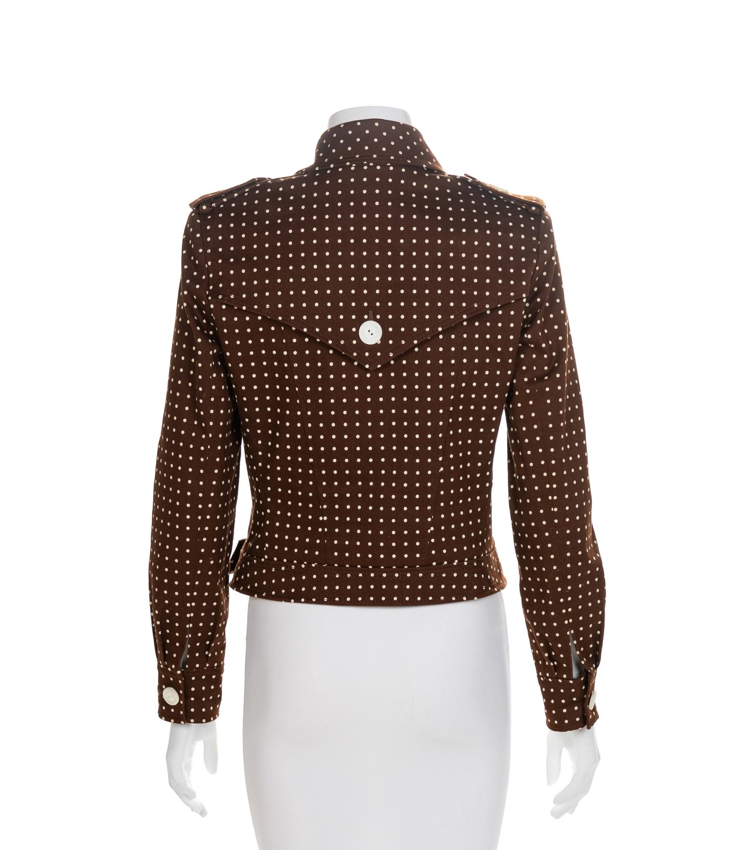 Valentino Brown with White Polka Dot Jacket, 1980-90s