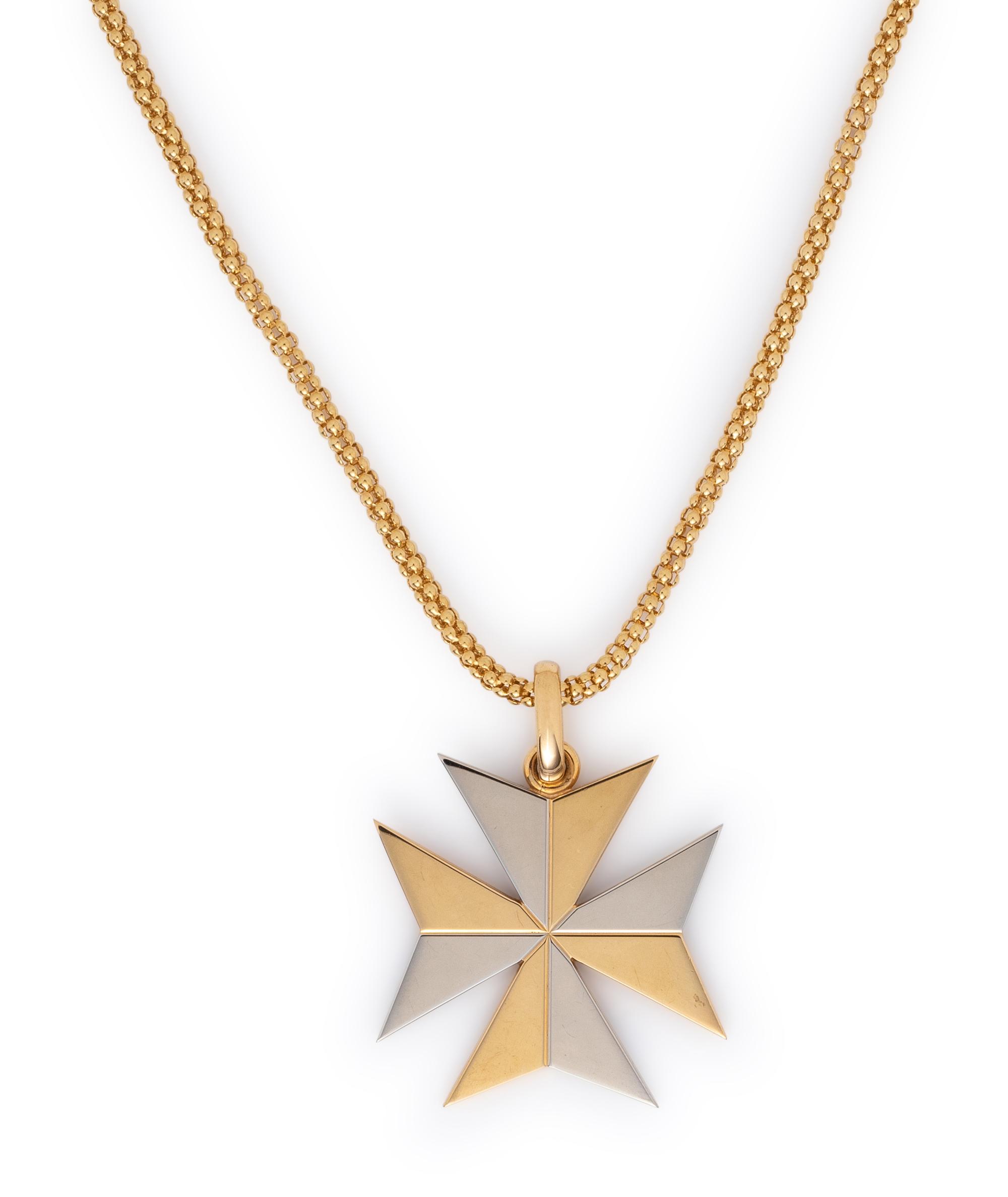 BICOLOR GOLD PENDANT/NECKLACE