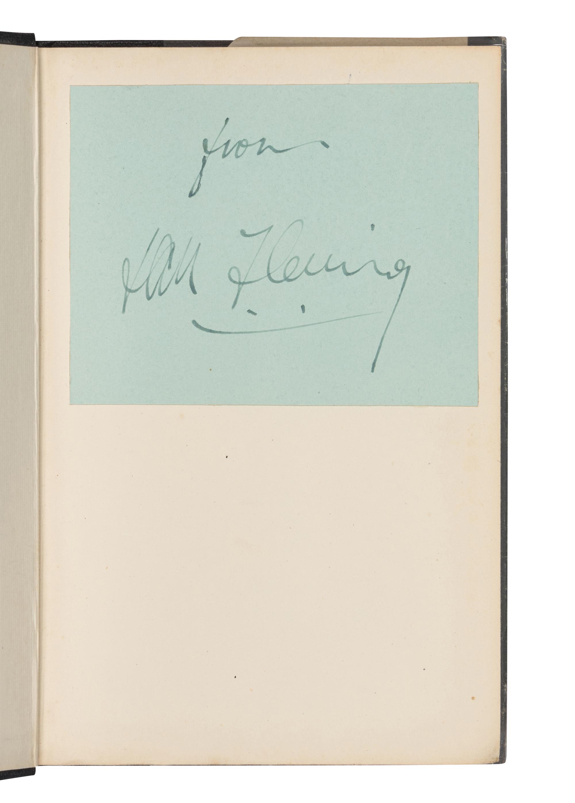 FLEMING, Ian (1908-1964). Casino Royale . London: Jonathan Cape, 1953.