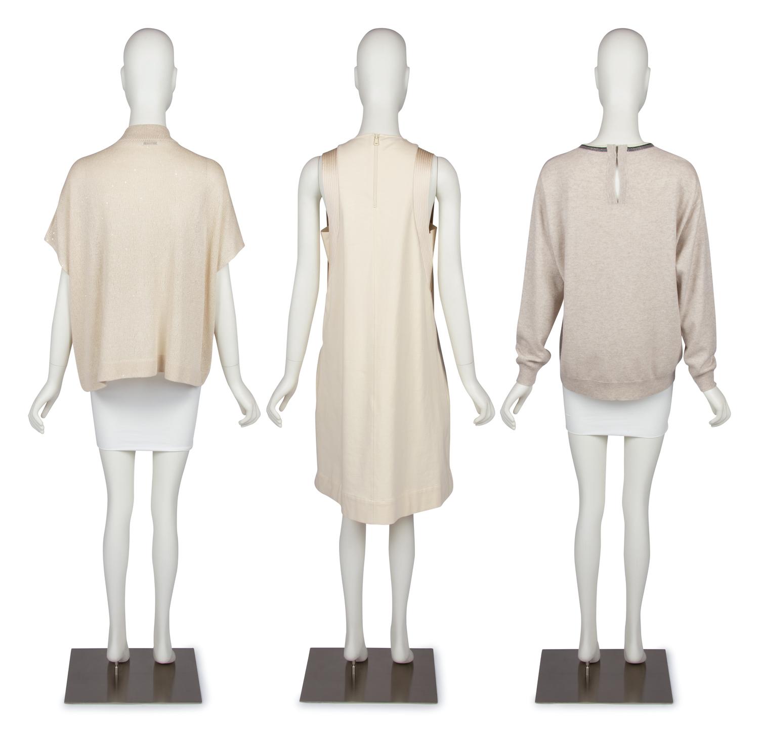 Four Burnello Cucinelli Items: Cardigan, Sweater, Dress, Pant, c.2018
