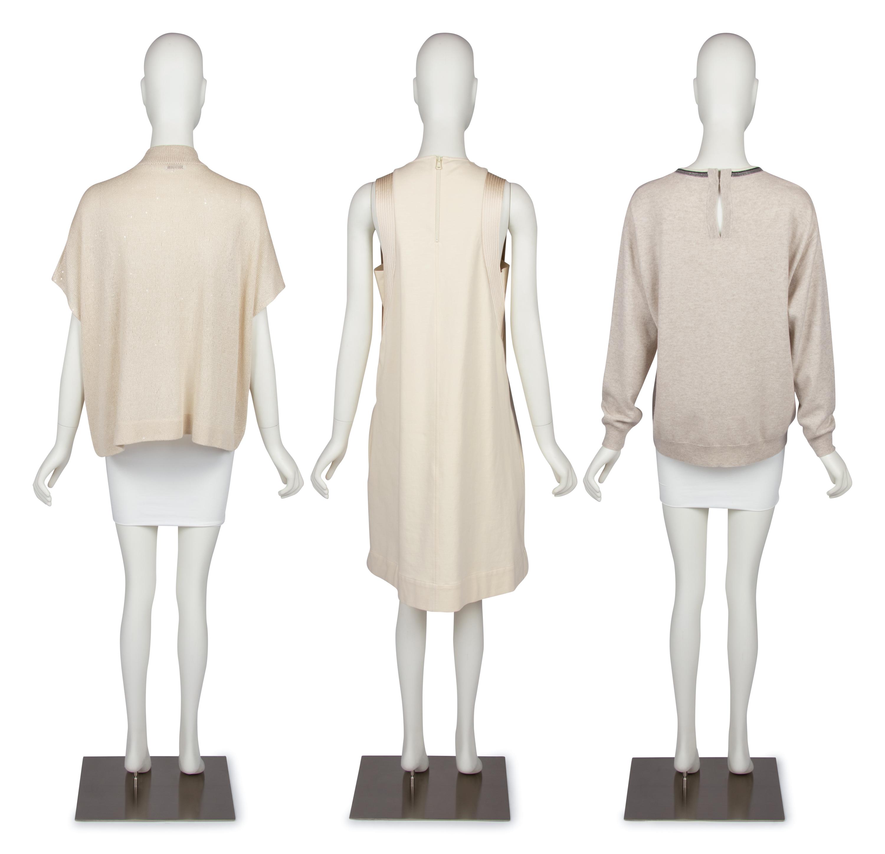 Four Burnello Cucinelli Items: Cardigan, Sweater, Dress, Pant, c.2018