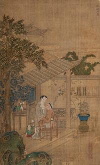 Three Chinese Ink and Color on Silk Paintings