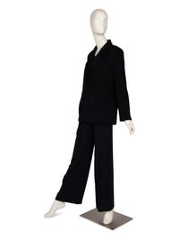 Chanel Navy Three-Piece Ensemble and Pea Coat, 1998-1999