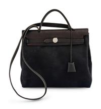 Hermès Leather and Canvas Herbag, 2000