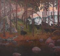 Tom Uttech (American, b. 1942), Kashabowie Lake