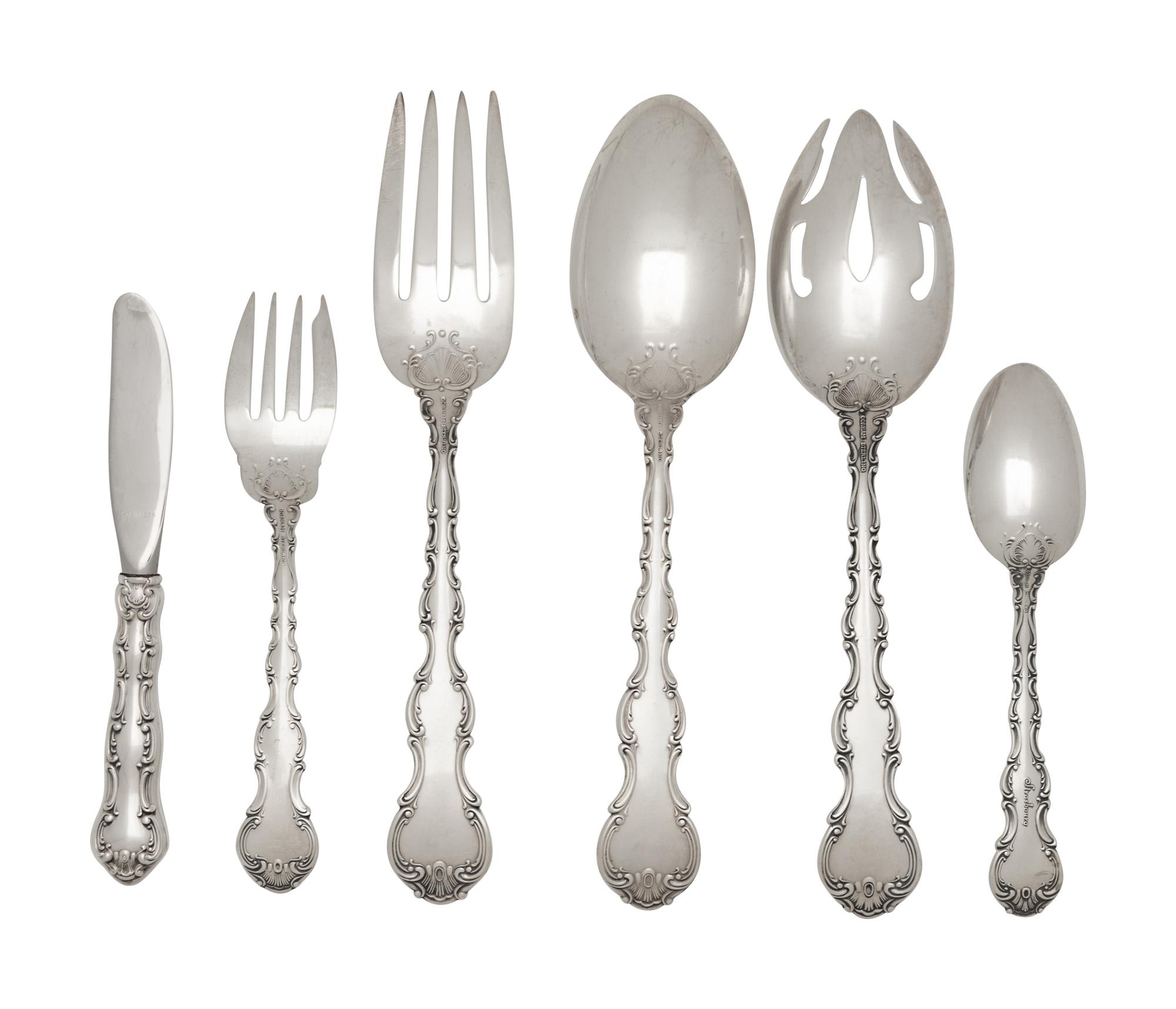 An American Silver Flatware Service