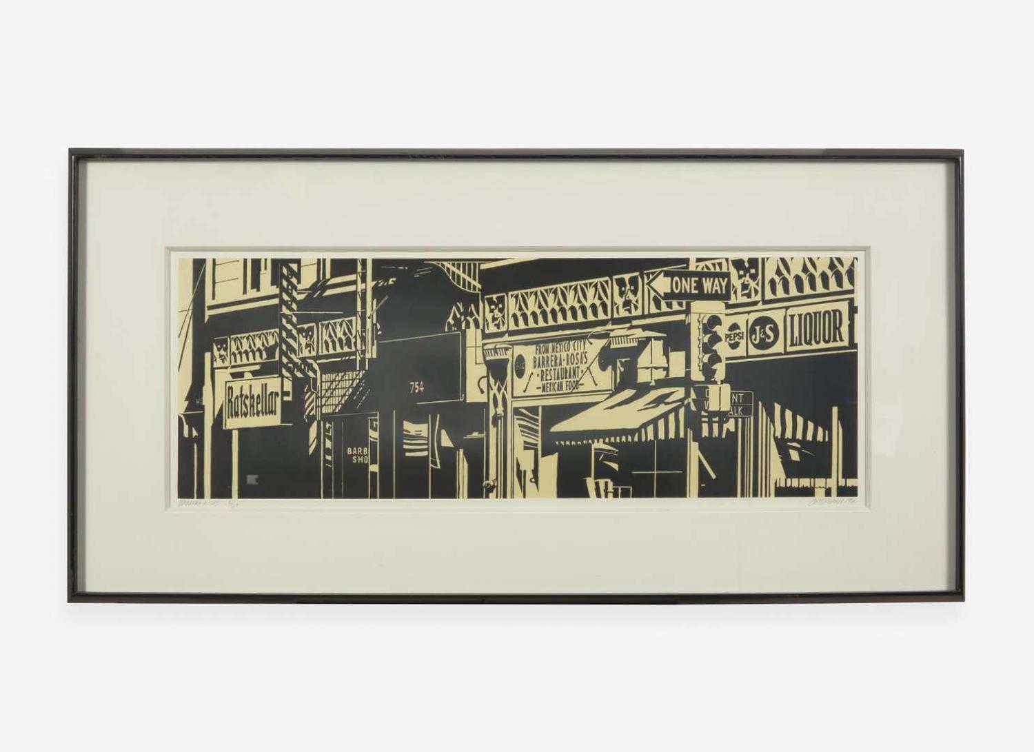 Robert Cottingham (American, b. 1935), Barrera-Rosa’s (a Suite of Three Works)