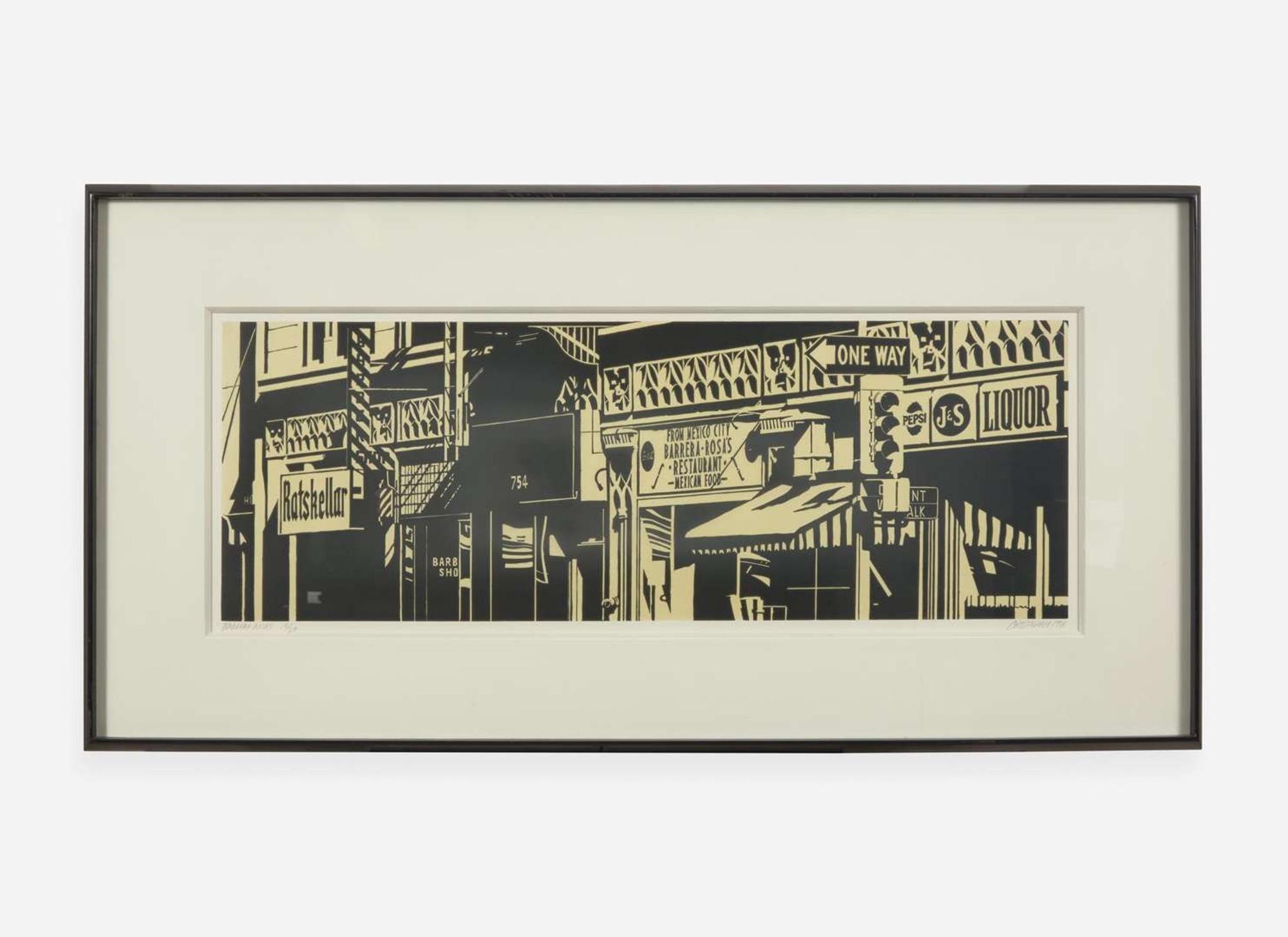Robert Cottingham (American, b. 1935), Barrera-Rosa’s (a Suite of Three Works)