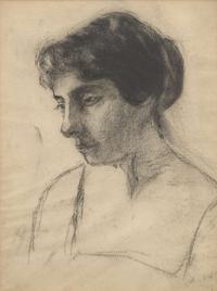 Attributed to Thomas Eakins (American, 1844-1916) - Woman's Head