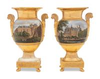 A Pair of Paris Porcelain Urns