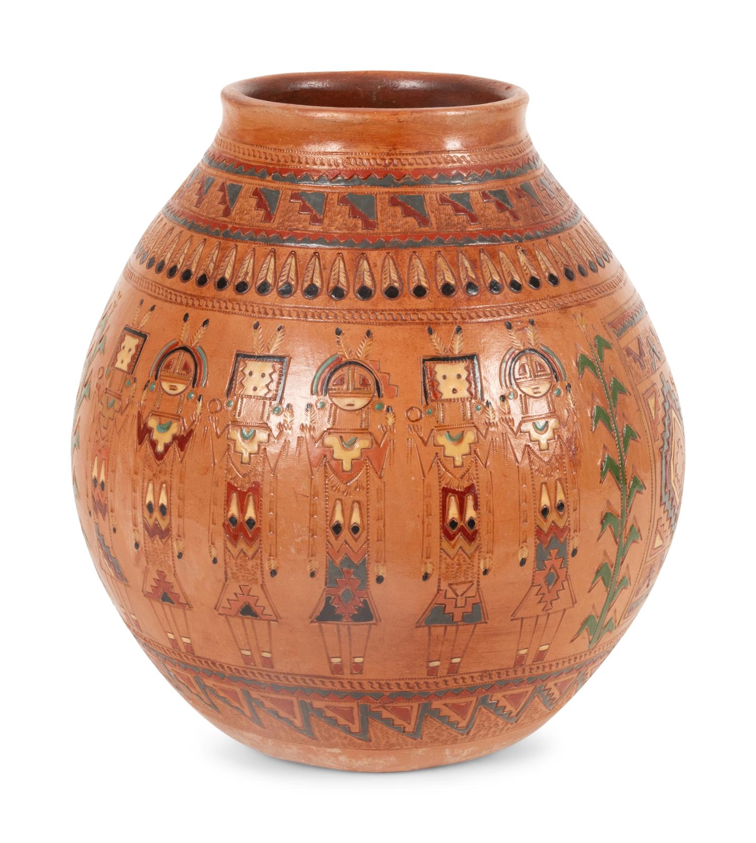 Polychrome Pottery Jar