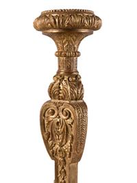 A Pair of Italian Baroque Style Giltwood Torchères