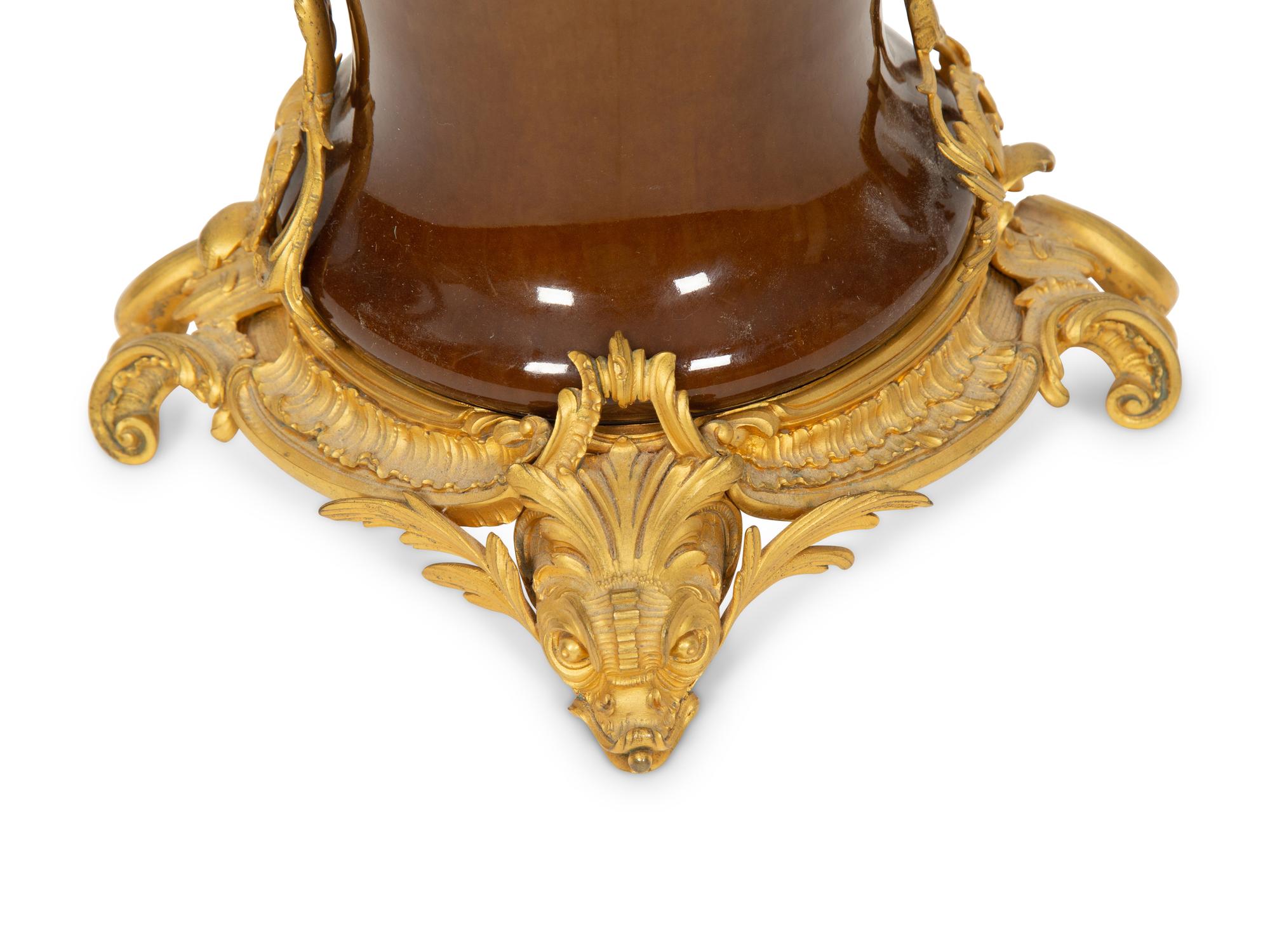 A Gilt Bronze Mounted Berlin (K.P.M.) Porcelain Vase