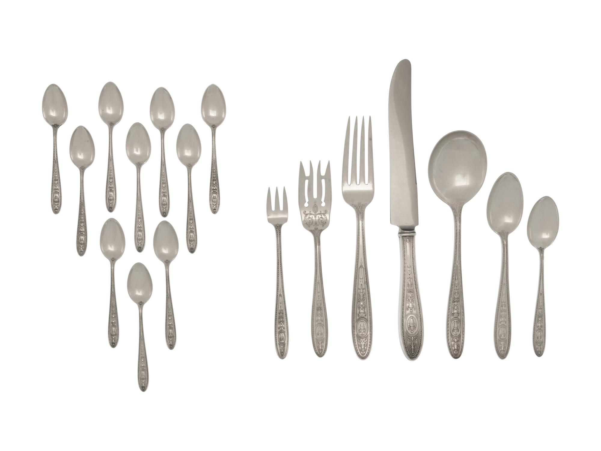 An American Silver Flatware Service
