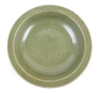 A Longquan Celadon Porcelain Charger Diameter 15 1/4 inches. — MING DYNASTY, LIKELY 15TH CENTURY