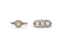 ANTIQUE, COLLECTION OF DIAMOND RINGS